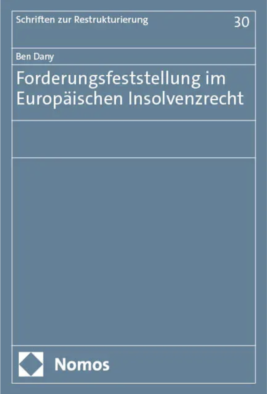 Titelblatt Ben Dany